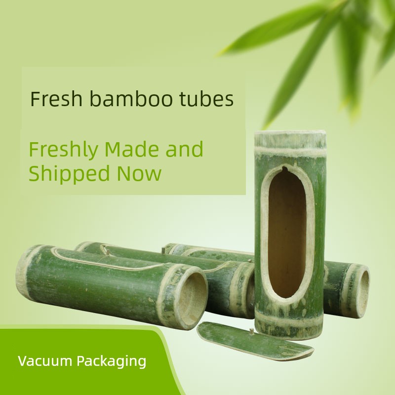 Bamboo Tube Rice, Freshly Cut and Polished by Hand, Bamboo Tube Steamed Rice, Bamboo Tube Zongzi, Bamboo Tube Bamboo Steamed Rice Available