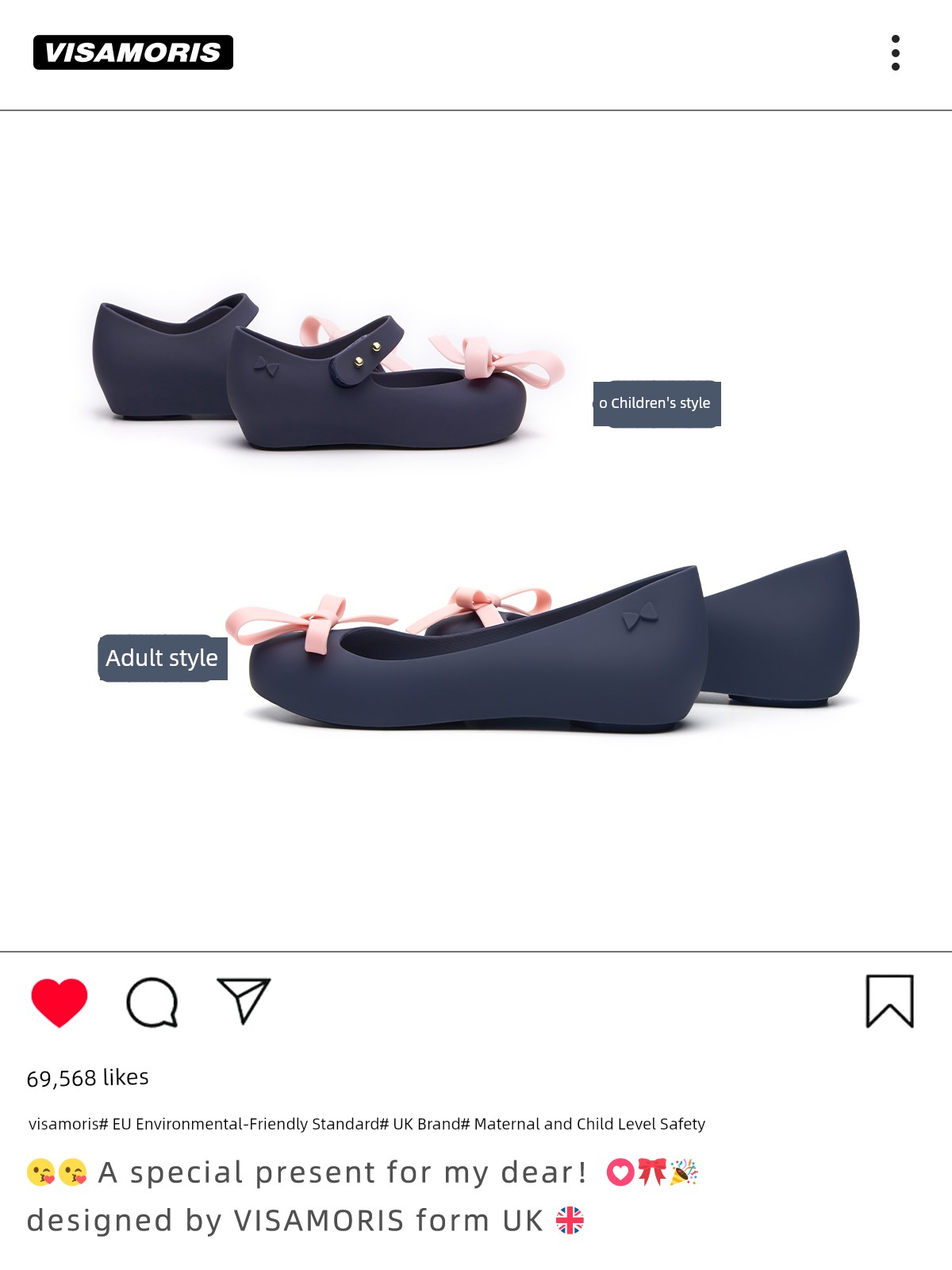 British Visamoris Allow NOONSURE Gel Shoes Parent-Child Shoes Children's Sandals Women's Thin Shoes Flat Shoes 2024 New Arrival — 2