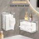 Light luxury face towel storage box tissue box wall-mounted kitchen bathroom toilet bathroom upside down drawer box transparent