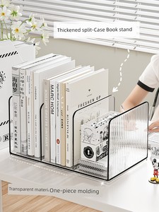 Acrylic File Pen Holder Student Book Storage Desktop
