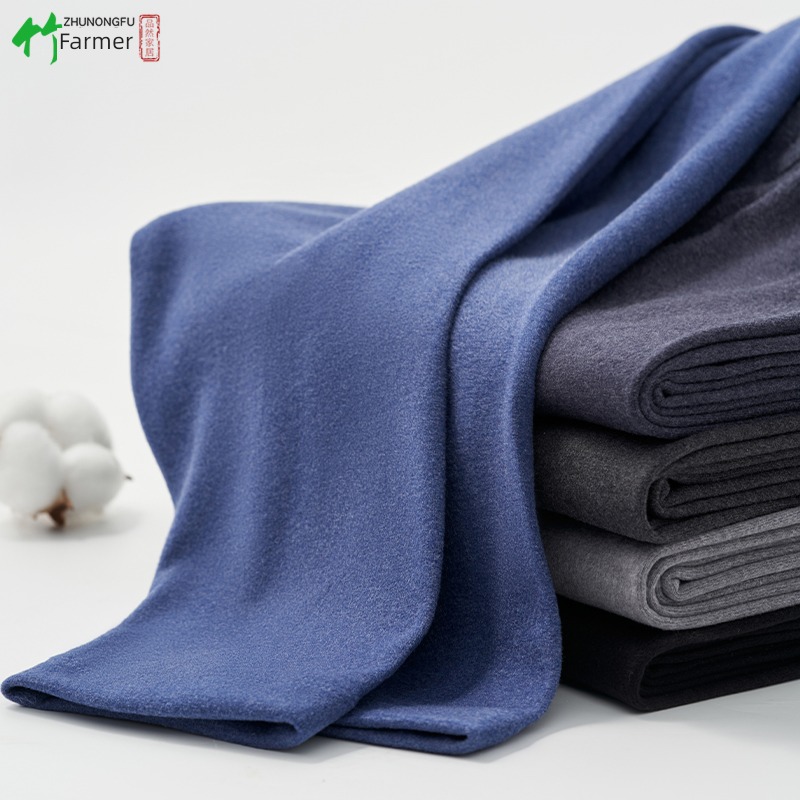 Big size male thickening winter Interpenetrating Derong Warm pants