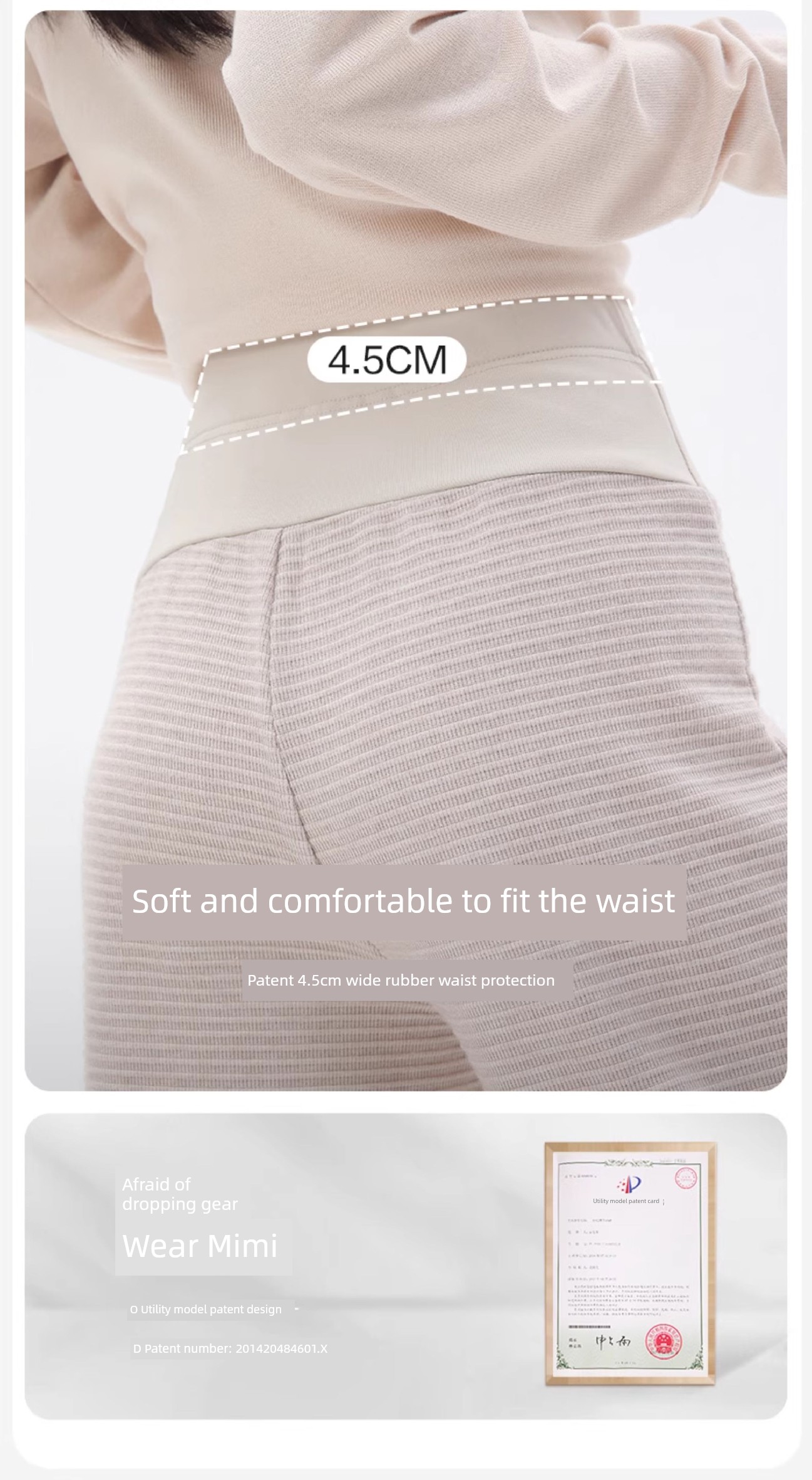 Maternity Pants for Spring and Autumn, Knitted Casual Wide-Leg Pants for Spring and Summer, Low-Waist Drawstring Long Pants, Early Autumn Straight-Leg — 8