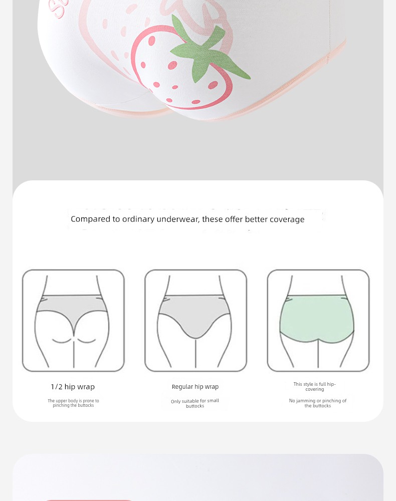 Catman Girls' Pure Cotton Underwear for Girls in the Developmental Period, Kidsren's Category A, Middle and Older Kidsren, Students' Briefs, Junior High — 14