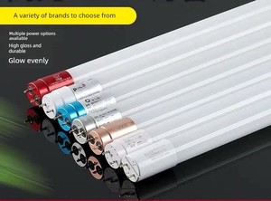 T8 Led Light Tube 0.6m / 1.2m 18W-50W High-Power High-Brightness Glass Energy-Saving Fluorescent Light Tube Bracket
