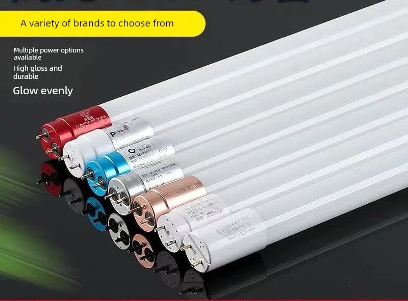 T8 Led Light Tube 0.6m / 1.2m 18W-50W High-Power High-Brightness Glass Energy-Saving Fluorescent Light Tube Bracket