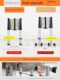 Jiaduoqi aluminum alloy ladder household folding ladder straight ladder indoor lifting escalator foldable portable storage indoor