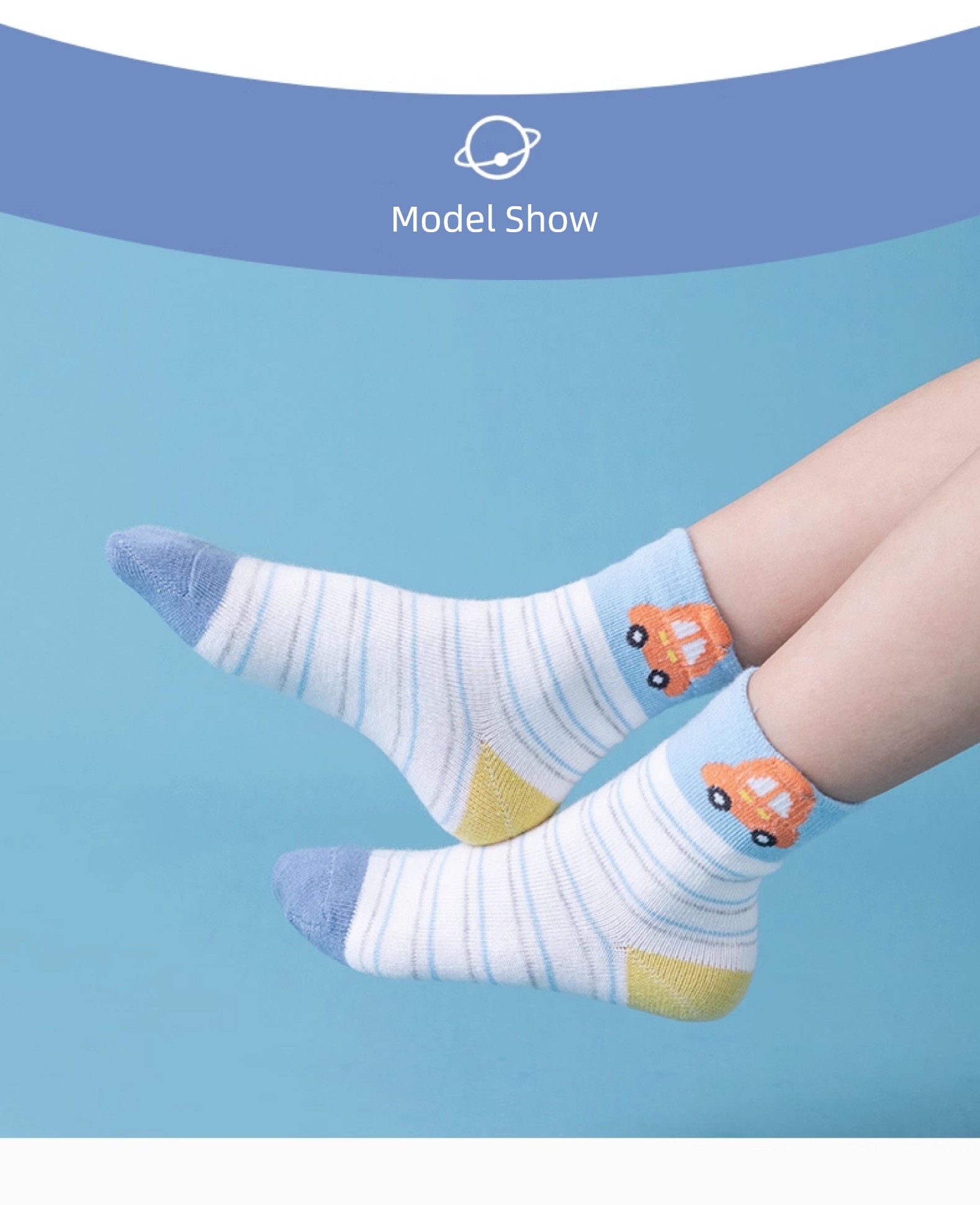 Pure Cotton Spring & Fall Thin Kid Cartoon Children's Socks — 6