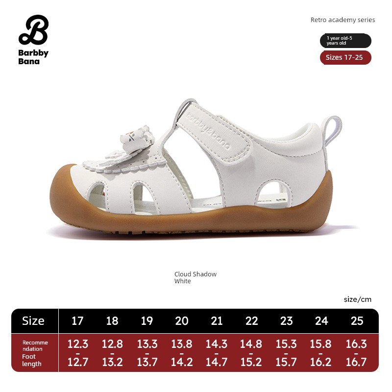 Barbie Banner Baby Toddler Shoes 2026 Summer New Sandals Baby Princess Leather Shoes Girls Bow Shoes — 3