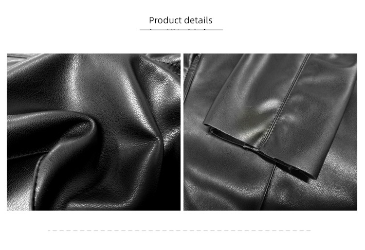 Wear out High waist Tight fitting Nine points matte Lay a foundation Leather pants