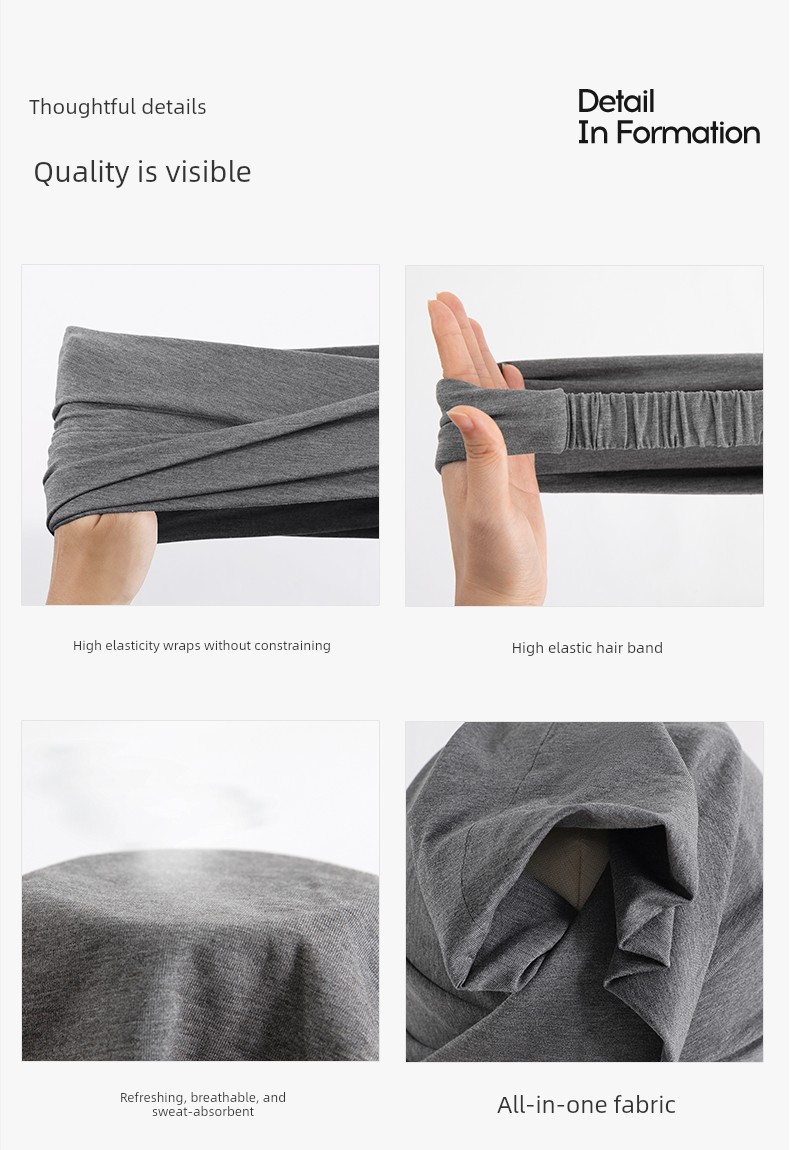 Postpartum Hat for Autumn, Suitable for Tying Hair, Specially Designed for Large Head Sizes, Breathable, Can Be Worn While Sleeping, Forehead Protection — 15