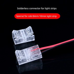 LED Light Strip Welding-Free Connector 12v24v Monochrome Light Bar Middle Quick Plug 5mm8mm10mm Connector