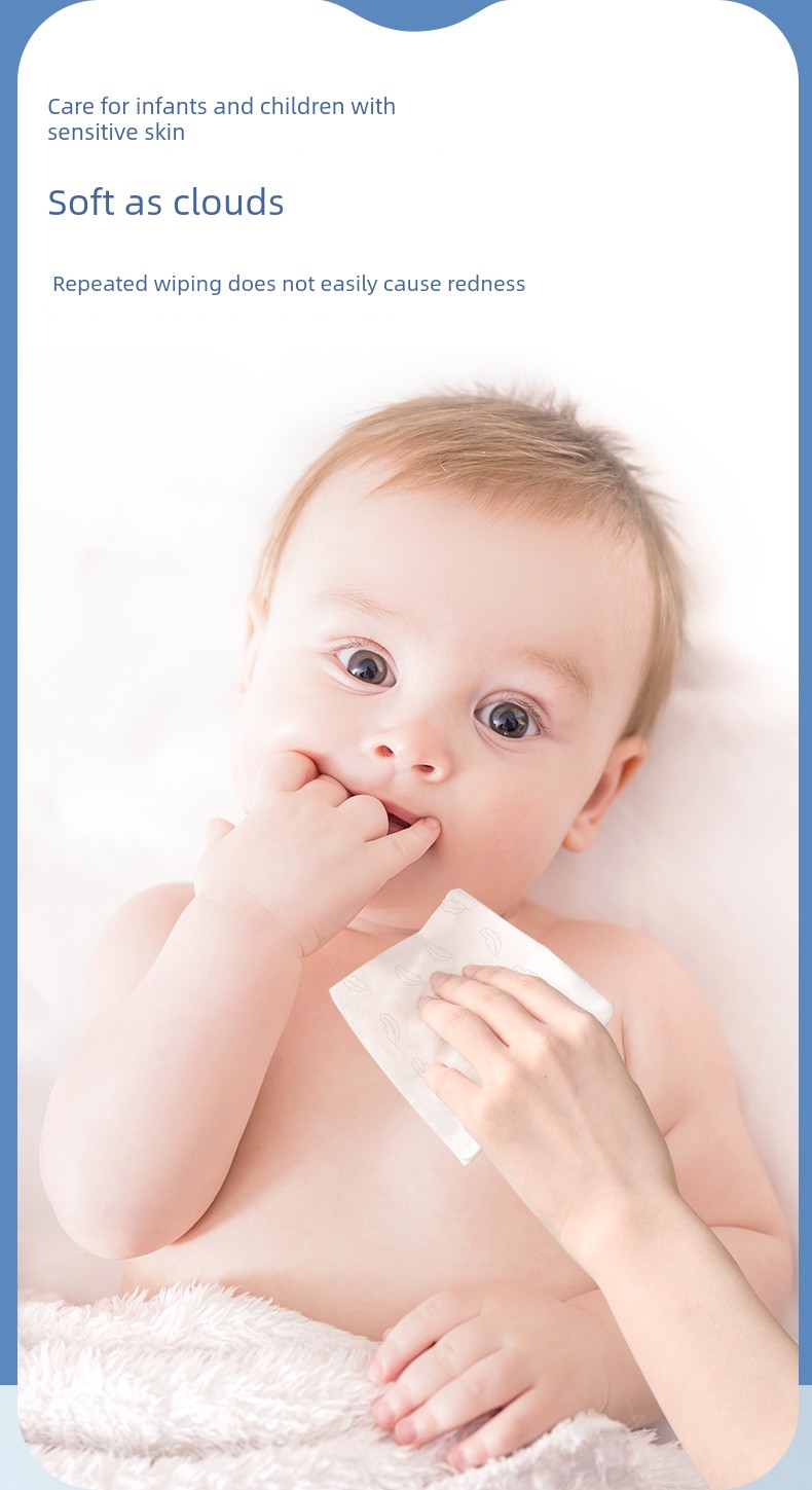 Plant-Based Cloud Soft Towel Cream Paper, Specially Designed for Newborns, Moisturizing Soft Tissue, Baby Facial Tissue, Ultra-Soft Tissue Paper — 6