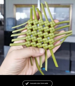 Qingqing's Mom's 5mm Buy 4 Get 1 Free Pe Rattan Handmade Woven Flower Pot DIY Rattan Weaving Bag Materials