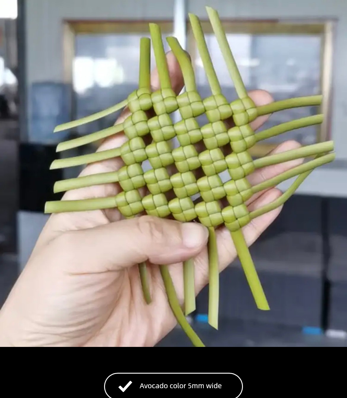 Qingqing's Mom's 5mm Buy 4 Get 1 Free Pe Rattan Handmade Woven Flower Pot DIY Rattan Weaving Bag Materials