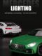 1 24 Mercedes-Benz AMG car model GTR Green Magic Supercar alloy car model sound and light boy simulation collection ornaments