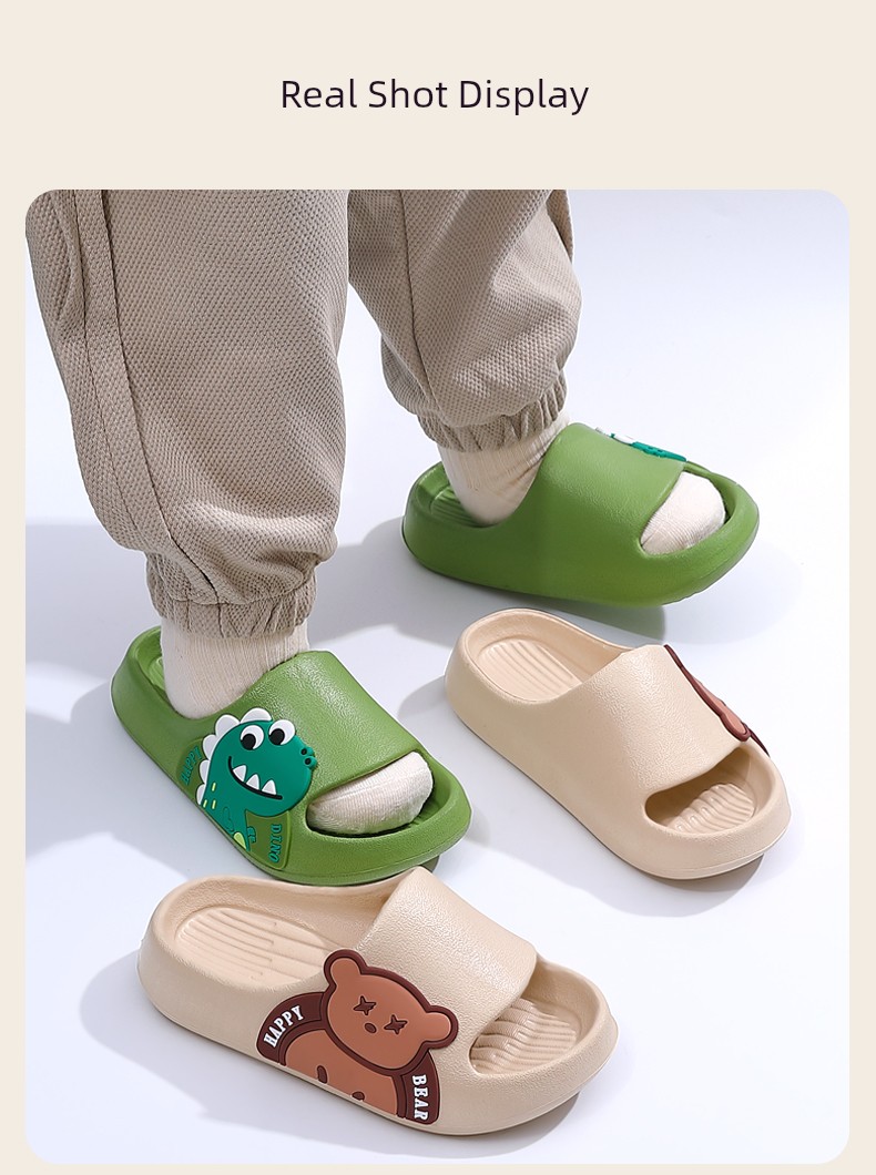 Boys Summer Indoor Non Slip Dinosaur Kids Slippers — 11