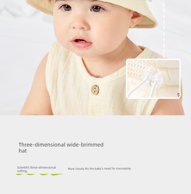 Baby Hat Thin Summer Baby Boy Sun Protection Hat Newborn Small-Month Sun Hat Outing Infant Bucket Hat — 9
