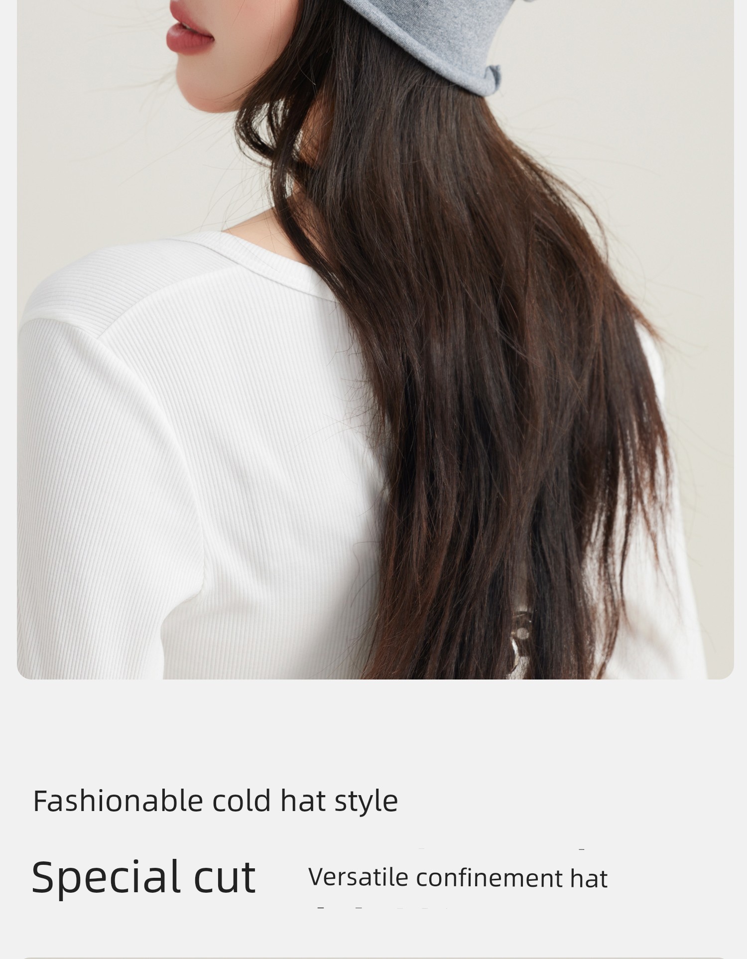 Postpartum Cotton Hat for Spring and Autumn, 10A Antibacterial Maternity Hat, Moisture-Wicking, Breathable, Head Protection, Large Head Circumference, — 16