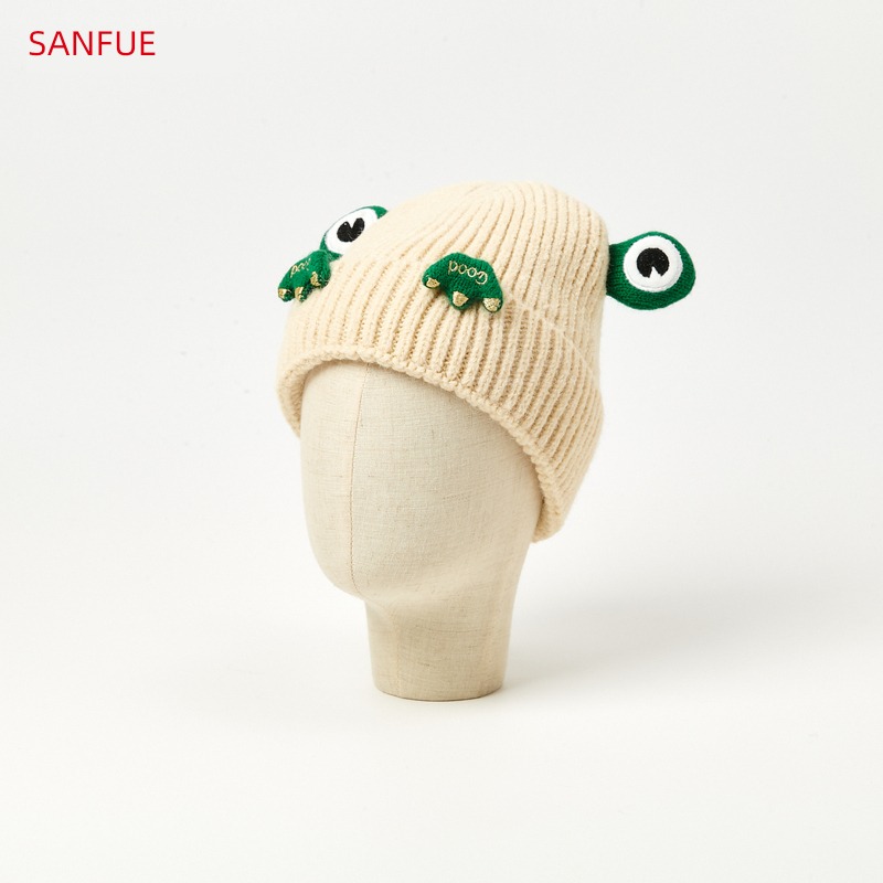 Sanfu children frog expression knitting Watermelon cap   Cute lovely Clothes & Accessories parts Hat   816404
