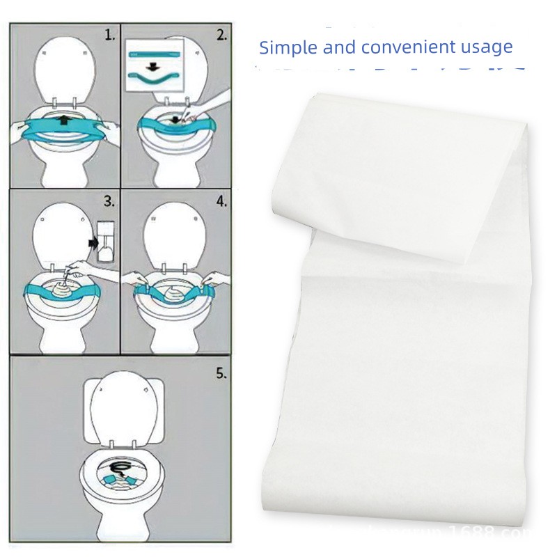 Disposable Toilet Paper Seat Pad Mining Toilet Tissue Hospital Toilet Paper Disposable Degradable Laboratory Paper Bacteria Isolation Pad Paper — 3