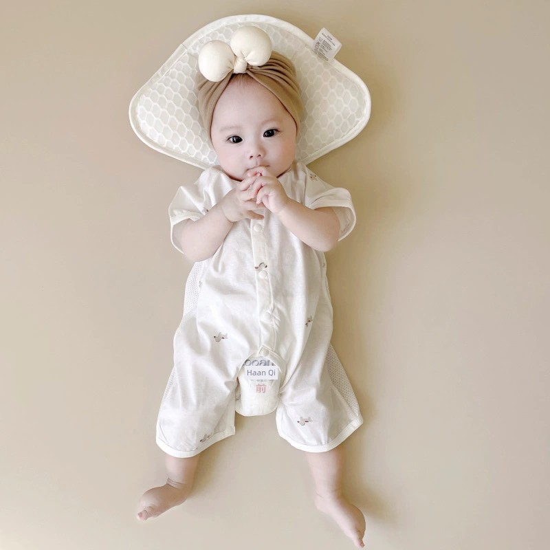 Summer Pure Cotton Cardigan Homewear Children's Jumpsuit — 11
