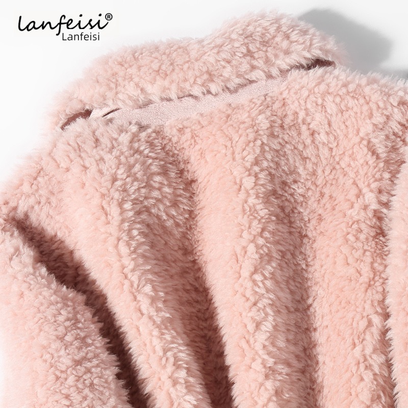 Fur in one Medium and long term Haining Sheep shearing overcoat