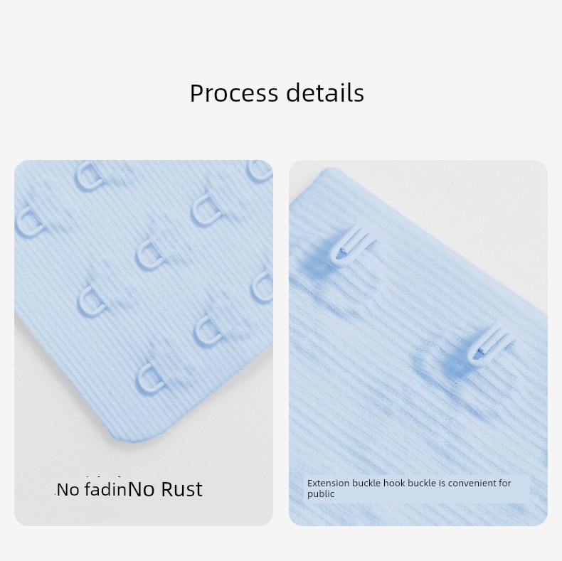 Qianxi Anti-Gravity Air Pregnant Woman Breastfeeding for Underwear Long Breasted Bra Extender Bra Four Rows and Three Buckles — 9