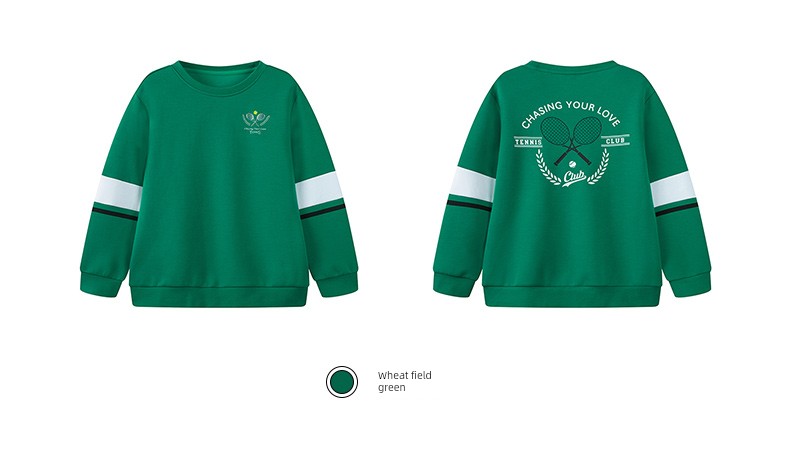 361 ° Children's Clothing for Boys and Girls, Pullover Sweatshirt, Round Neck, Autumn and Winter 2026 New Autumn Style, Fleece-Lined Long-Sleeved Sports — 71