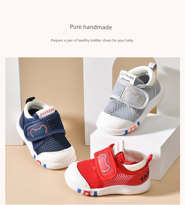 Kechao Baby Summer Sandals Spring Toddler Shoes 0 to 2 Years Old Baby Boys and Girls Shoes Soft-Soled Baby Mesh Shoes — 2