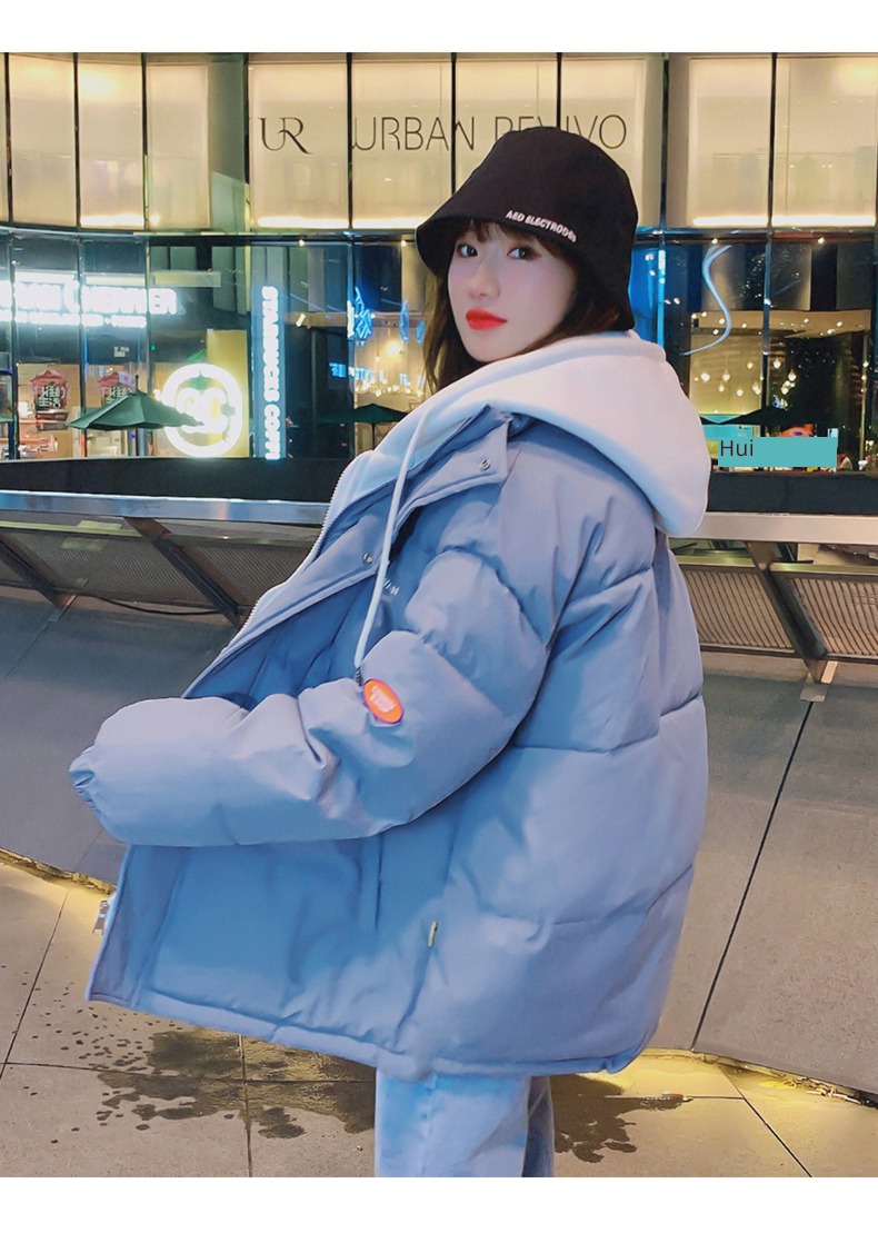 over size Bread clothes have cash less than that is registered in the accounts down cotton-padded clothes Cotton female 2022 new pattern tide Autumn and winter loose coat thick cotton-padded jacket