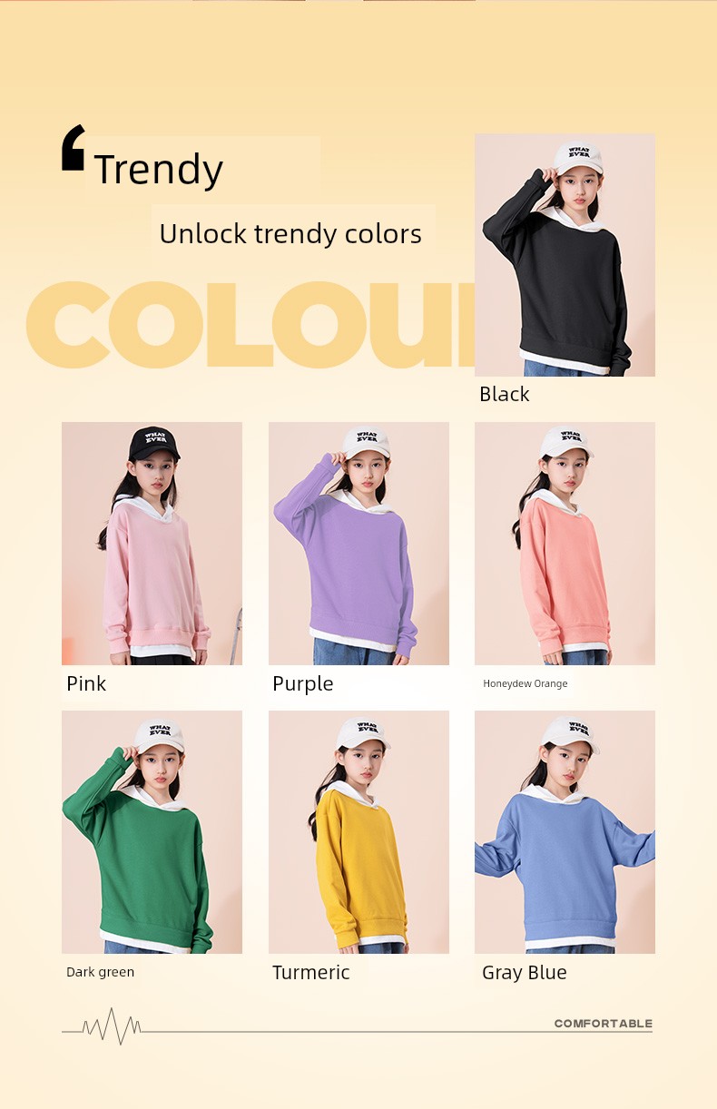 Pull-Back Children's Sweatshirt for Spring and Autumn, Boys' Sports Long-Sleeve, Girls' Autumn Clothing, Boys' Summer Casual Autumn Outfit for Older — 5