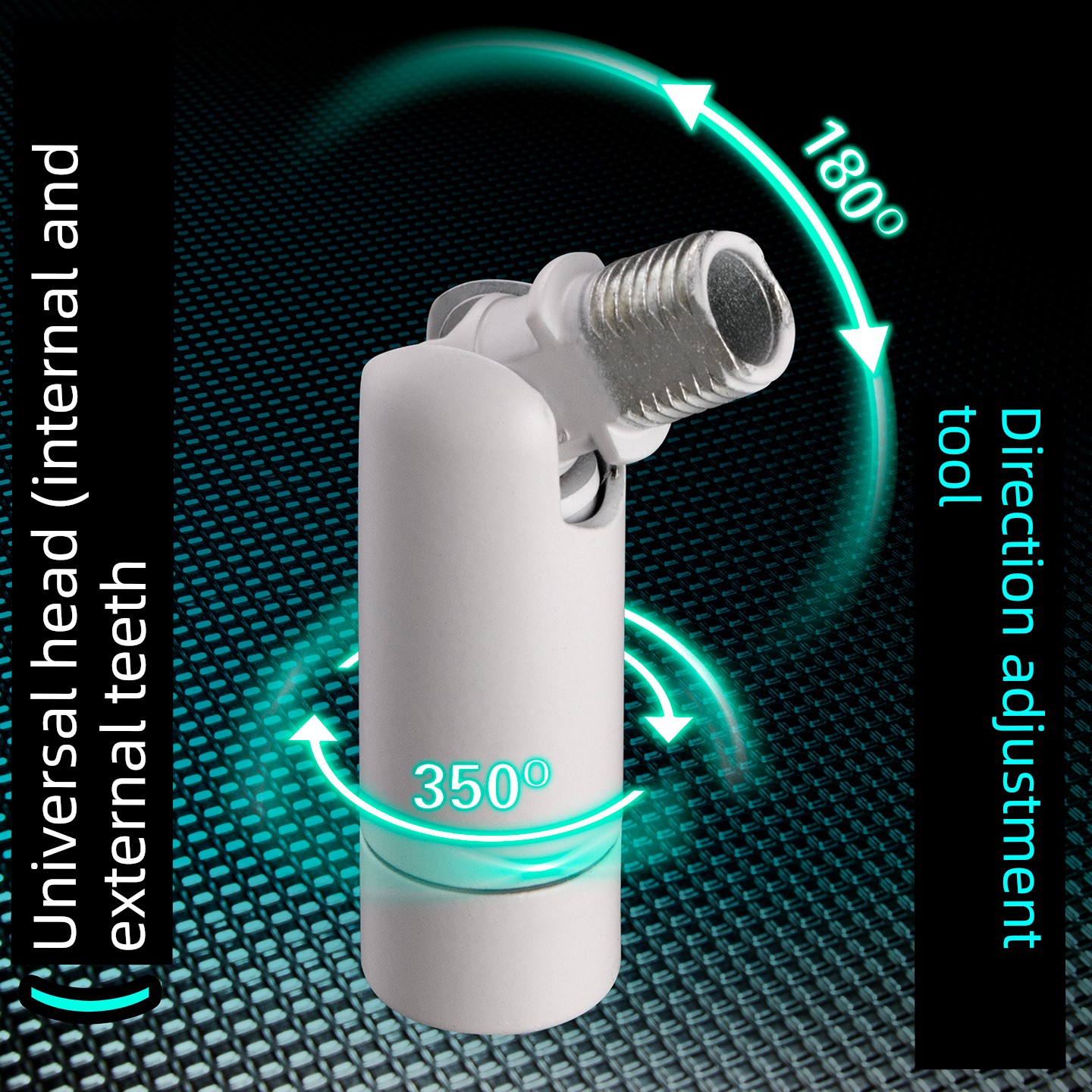 DIY Universal Joint Mechanical Bracket Arm Direction Adjustment Swivel Head Internal and External Thread Wall Lamp Hinge Rotation Shaping Damping Shaft