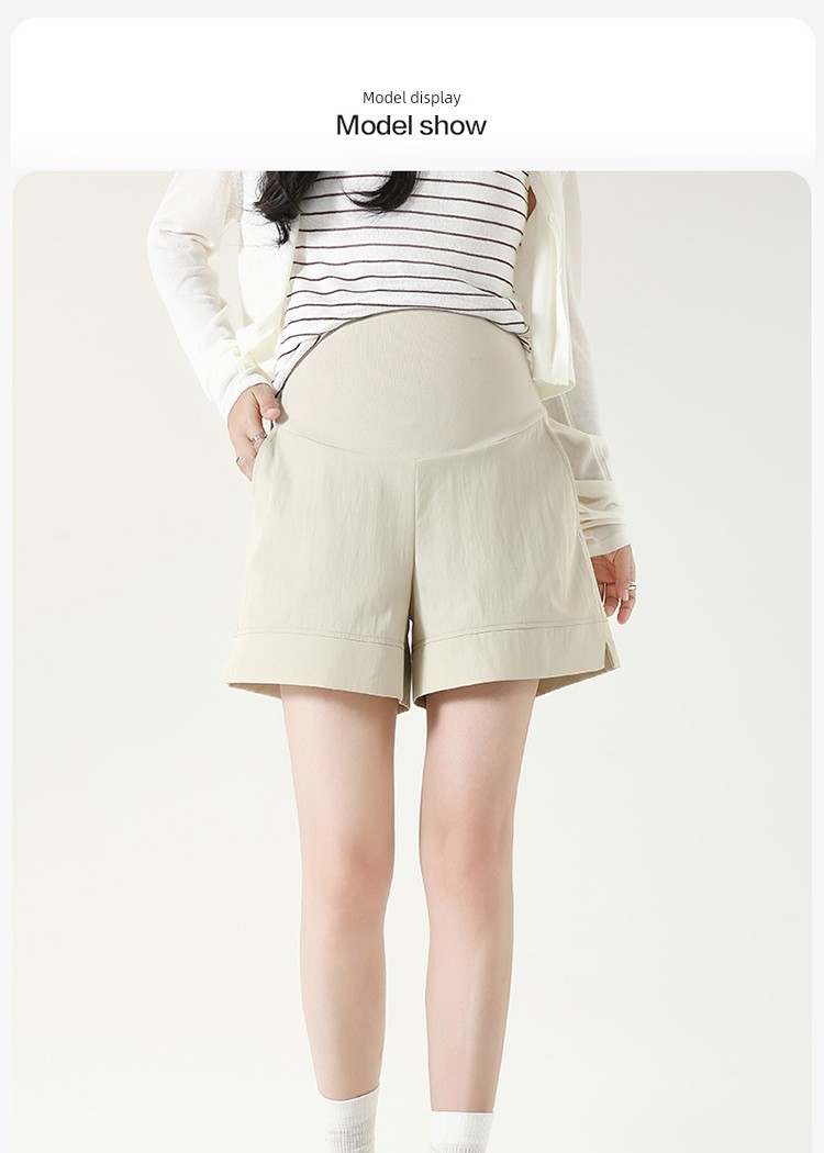 Maternity Shorts for Summer, Thin Lyocell Maternity Pants, 2026 New Model, Maternity Wear for Women — 19