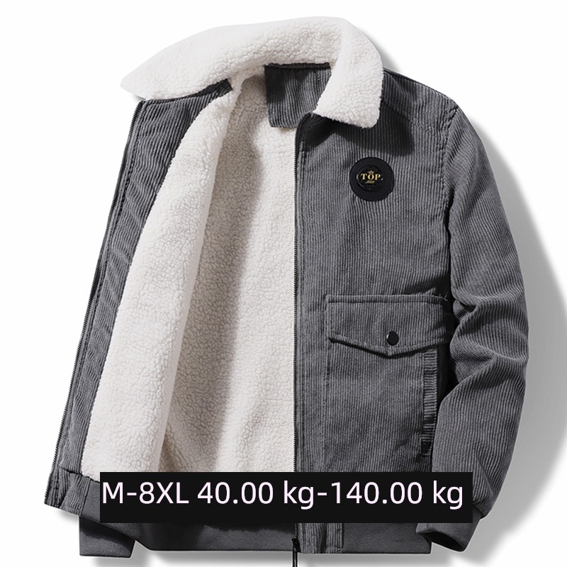 the fat Lamb hair Fattening 200 Jin easy loose coat