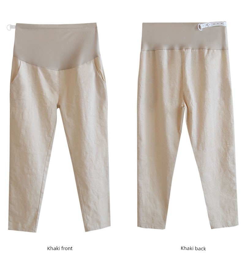 Outwear Summer Thin Casual Cotton and Linen Autumn Maternity Pants — 29