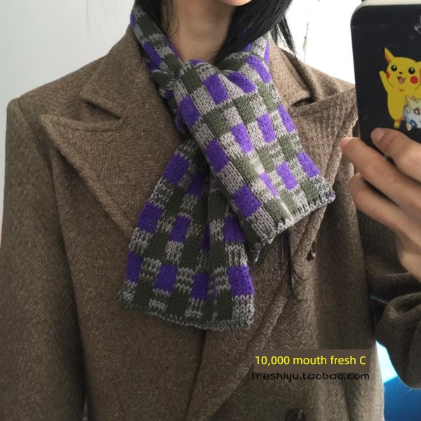 One hippie beautiful Color contrast solar system ins Small scarf