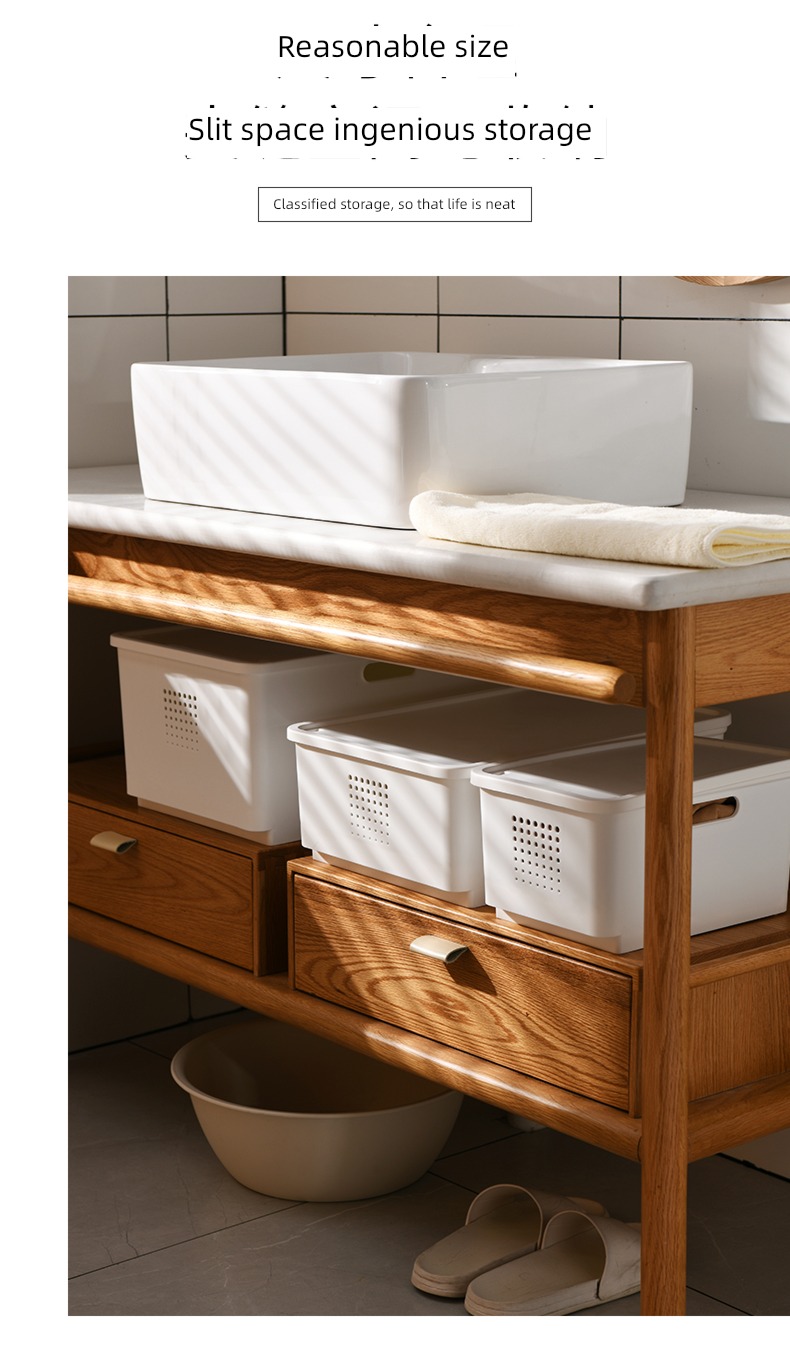 kitchen cupboard Plastic rectangle desktop storage box