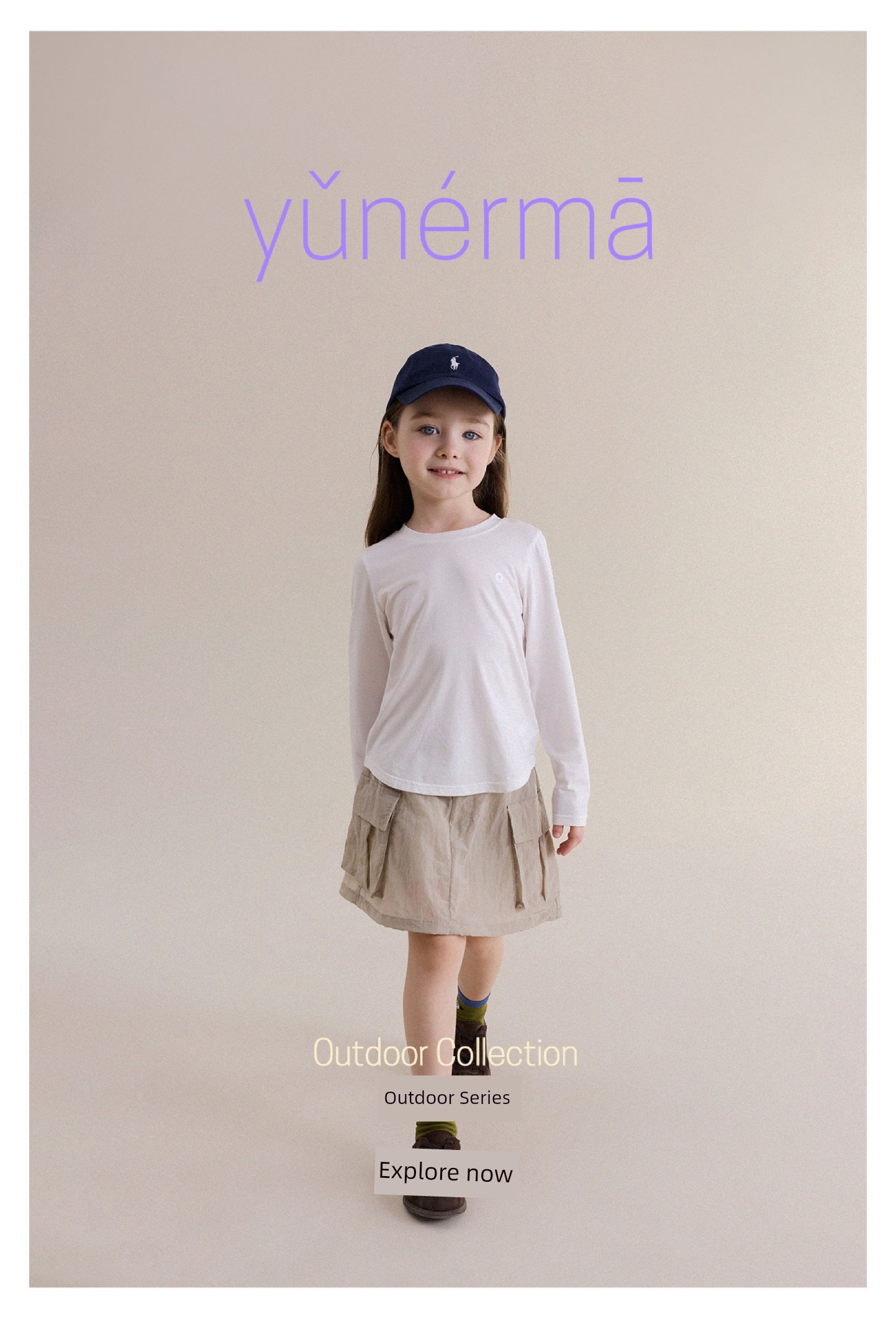 Yunerma Girls' New Autumn Modal Long Sleeve T-Shirt for Kids, Spring and Autumn Outdoor Mountain Style Base Layer Children's T-Shirt Trend — 9