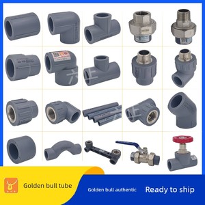 Golden Ox Ppr Water Pipe Fittings Hot Melt 1/2 Inch 20mm 3/4 Inch 25mm Pipe Fittings Complete Set of Union Joints, Elbow