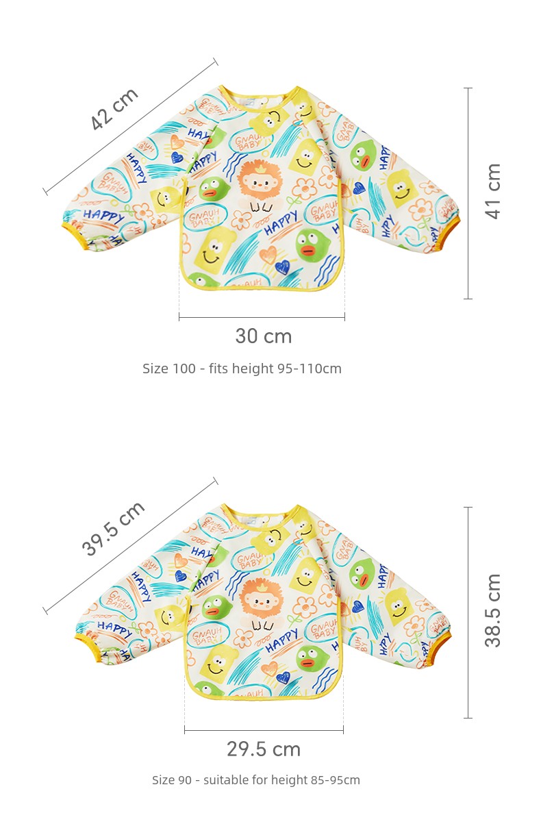 Royal Pet Baby Waterproof Feeding Smock Bib for Infants and Toddlers, Boys and Girls, Kindergarten Reversible Apron — 44