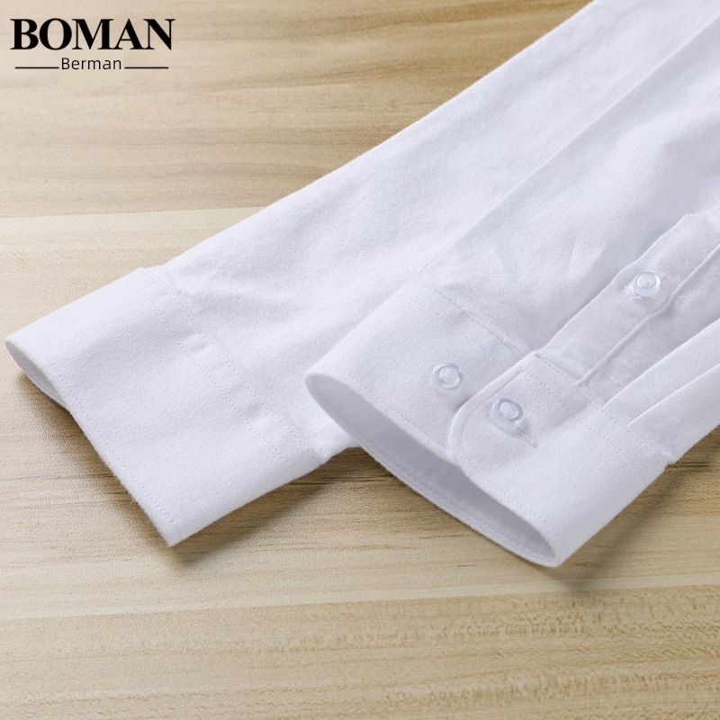 JK Long sleeve oxford Academic atmosphere uniform white shirt