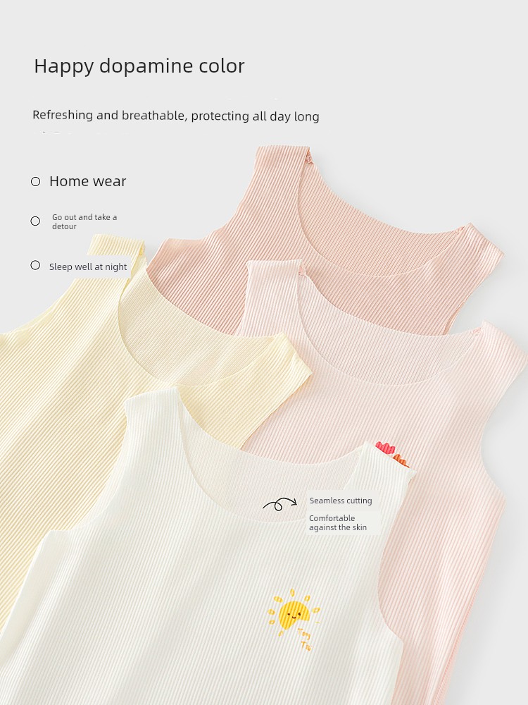 Tongtai Baby Summer T-shirt Modal 2-Piece Vest — 4