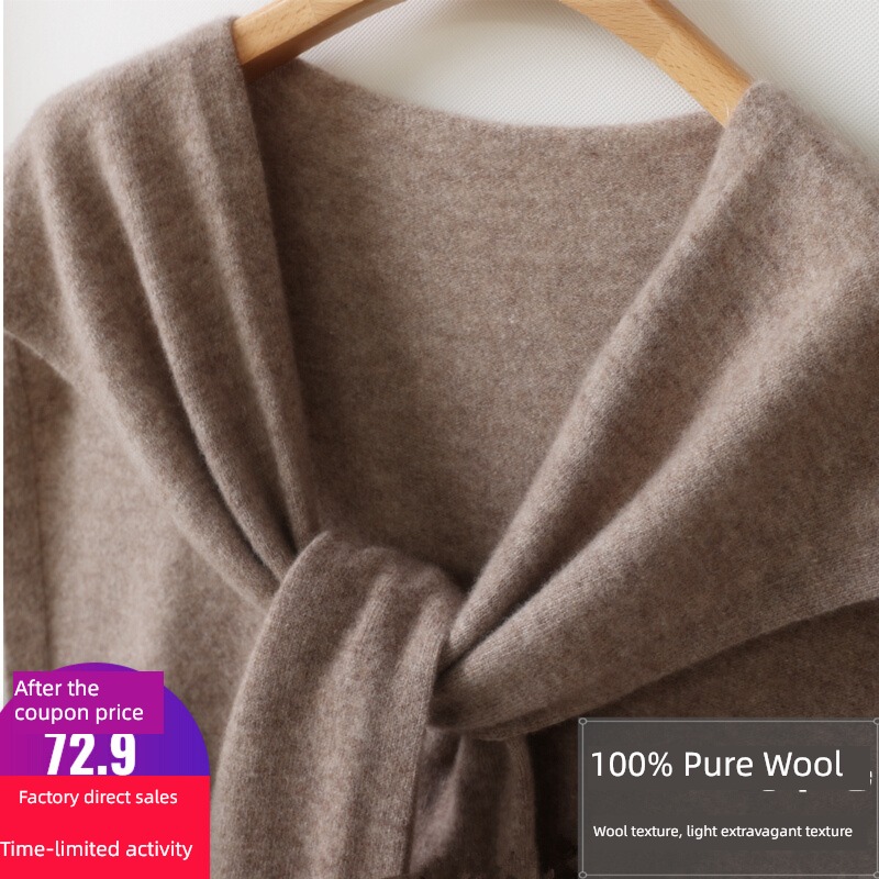 female tie Cashmere scarf cloak Air conditioning room Shawl
