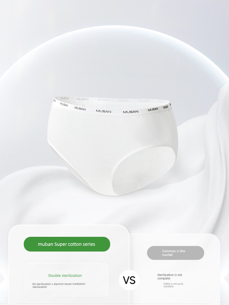 Muban Female with 7a Grade Disposable Underwear Confinement Mother Pregnant Women Pure Cotton Sterile Female Travel Daily Disposable Pants * 32 Pieces — 4