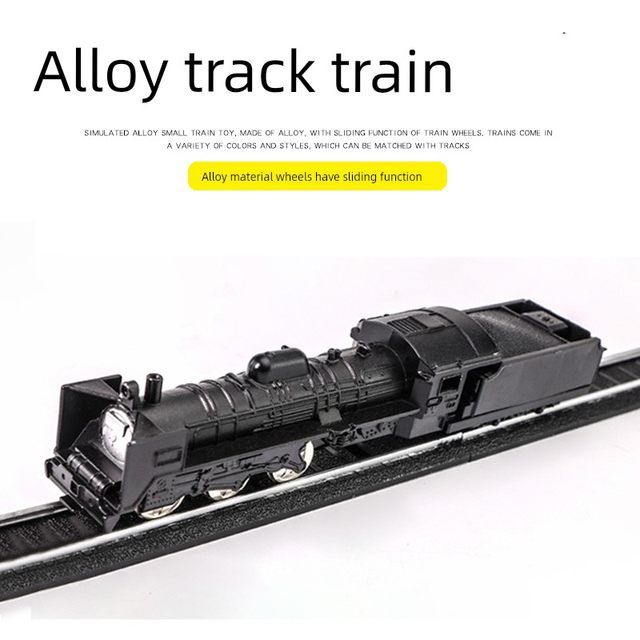 Alloy High-speed Railway Harmony Simulation Retro Green Skin Locomotive Subway Model Children's Metal Steam Train