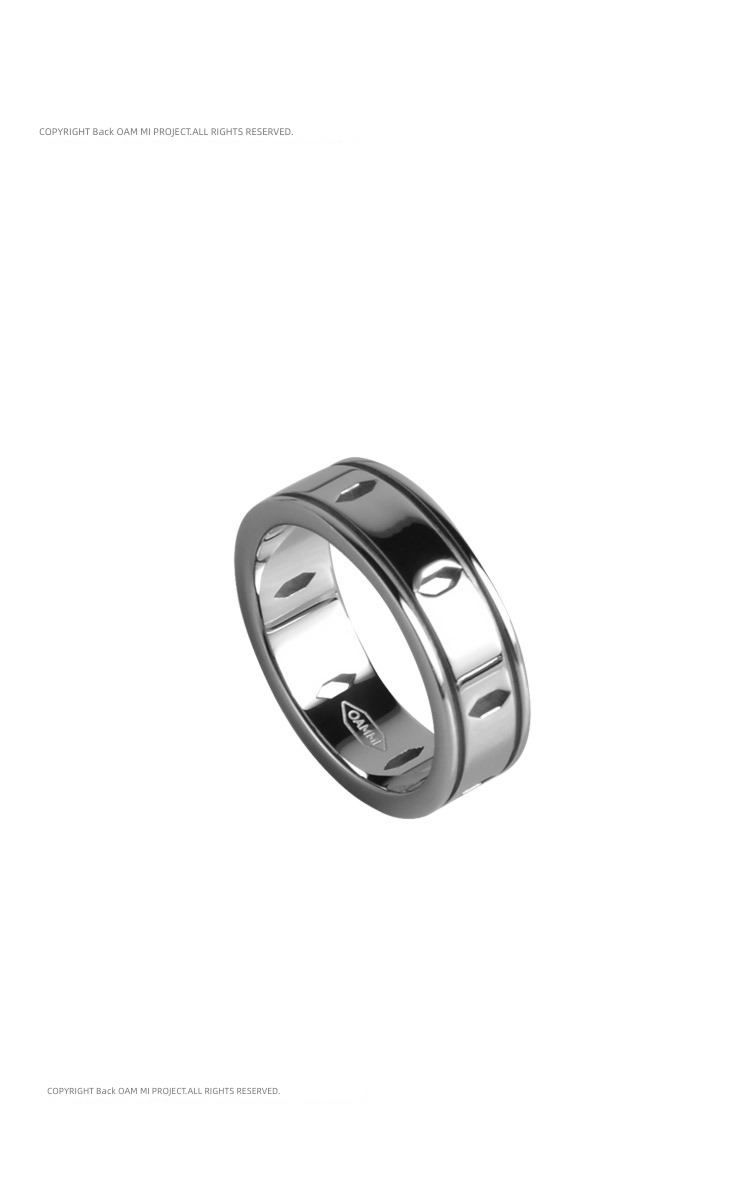 OAMMI Original design man Cool Titanium steel Ring
