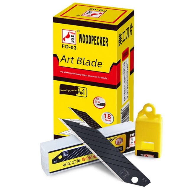 Woodpecker 30-degree sharp angle utility blade 18mm large sharp angle wallpaper blade glass glue removal car film