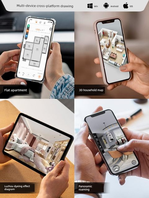 Smart Monkey Three-in-One Laser Range Finder High Precision Infrared Measuring Meter Cross-Bluetooth Drawing Room Meter