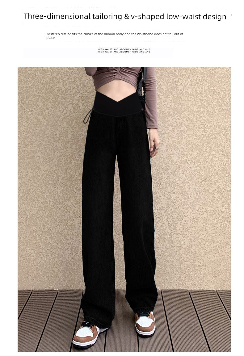 Maternity Pants for Autumn, Black Straight-Leg Pants for Outdoor Wear, 2026 New Style, Low-Waist, Non-Tight on the Belly, Summer Wide-Leg Pants, Autumn — 10