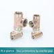 High-pressure oil pipe joints, English inner wire tee 4 minutes 6 minutes 1 inch internal thread hydraulic accessories T-shaped inner tooth joints